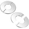 M METERXITY 2-Pack Flangia A Parete Divisibile, Per Tubo Con Diametro Esterno 1 Pollice/25mm In Acciaio Inossidabile 304 Piastra Autoadesiva Per Tubi Dell'Acqua/Rubinetto