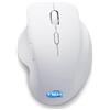 Simpletek Mouse Wireless Con Ricevitore Usb Bianco Ergonomico 3200dpi Windows Linux Mac