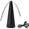 Aurobest Scaccia Mosche Tavolo, Ventilatore Anti Mosche, Ventole con Ricaricabili USB, Scacciamosche Portatile, Ventilatori Antimosche Portatili per Interno, Esterno, Picnic, Casa, Barbecue (Nero)