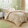 Dreams & Drapes - Copripiumino Heritage Florette - Letto singolo (140 x 200 cm) - 1 federa - Policotone Premium - Copripiumino floreale in naturale - Biancheria da letto naturale con fiori