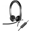 Logitech 981-000519 cuffia e auricolare cablato a padiglione ufficio usb tipo a nero, argento