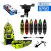 Big Mama Kayak canoa monoposto divisibile a pedali con elica BIG MAMA KAYAK TRIKEN 330 LIVE S componibile + motore Bixpy K1 Angler PRO Kit Outboard con batteria inclusa PP-768 Wh + Adattatore centrale vano copripedali