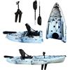 Big Mama Kayak KAYAK A PEDALI DIVISIBILE IN 2 CON PINNE BIG MAMA START S300 colore bianco nero