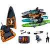Big Mama Kayak Kayak monoposto divisibile a pedali con pinne BIG MAMA START S500 componibile + GARMIN striker VIVID 7 sv + kit schermo ecoscandaglio