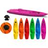 Big Mama Kayak KAYAK MONOPOSTO SKIPPY 2.0 EXPEDITION BIG MAMA KAYAK CANOA 305 CM 1 POSTO ADULTO + 1 POSTO BAMBINO + 1 SEGGIOLINO (PACK 2)