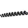 Diamond Accessori Set 10 coppie Manubri in Vinile da 1 a 10 kg - Black - MVD-S - LINEA DIAMOND FITNESS