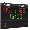 Favero Tabellone Segnapunti Multisport - Pallacanestro, Pallavolo, Calcio A 5, Pallamano, Pallanuoto,ping Pong, Pugilato, Hockey Su Ghiaccio E Pista, Badminton Cod.fc54h20 Art.3045420 - 140x108x9cm Omologato Fiba