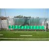 Arte&Sport Af1502/18 Panchina Allenatori Lunghezza 9 Metri ( 18 Posti) Panchina Da Calcio Copertura In Policarbonato Alveolare Tetto Curvo Seduta In Scocche Di Pvc