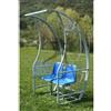 Arte&Sport Af1504/2 Panchina Allenatori Lunghezza 1 Metro ( 2 Posti) Panchina Da Calcio Con Copertura In Policarbonato Trasparente Tetto Curvo Seduta In Scocche Di Pvc