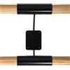 Dinamica Ballet Supporto Sbarra fissa a parete Arabesque Doppia Black Dinamica Ballet Cod. 30590331 (sbarra non inclusa)