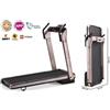 JK Home Tapis Roulant Jk Fitness Supercompact 48 Compatibili Zwift E Kinomap - Velocità 16 Km/h - Motore 2.0 Hp - Peso Max Utente 120 Kg Cod.sc-48 Pink