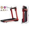 JK Home Tapis Roulant Jk Fitness Supercompact 48 Compatibili Zwift E Kinomap - Velocità 16 Km/h - Motore 2.0 Hp - Peso Max Utente 120 Kg Cod.sc-48 Red