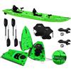 Big Mama Kayak kayak componibile Split 2 Fishing Big Mama kayak, canoa biposto modulare, si monta in 30 secondi, 2 portacanne (verde)