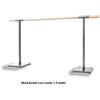 Dinamica Ballet Sbarra Danza Mobile Mod. Avant Con Ruote Con Una Sbarra In Legno Di Pino Lunghezza 1,5 Metri - Base In Acciaio Cod.30591723 Dinamica Ballet