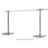 Dinamica Ballet Sbarra Danza Mobile Mod. Avant Senza Ruote Con Una Sbarra In Legno Di Pino Lunghezza 1,5 Metri - Base In Acciaio Cod.30591823