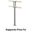 Dinamica Ballet Supporto Per Doppia Sbarra Da Fissare Al Suolo Mod.pina Fix Cod.30590221 Dinamica Ballet (sbarre In Legno Non Incluse)