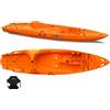 Big Mama Kayak Canoa monoposto Skippy 2.0 Big mama kayak - Kayak 305 cm con 1 posto adulto + 1 posto bambino + seggiolino (PACK 2) - ARANCIONE