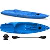 Big Mama Kayak Canoa monoposto Skippy 2.0 Expedition Big Mama Kayal - Kayak 305 cm con 1 posto adulto + 1 bambino + pagaia + seggiolino (FULL PACK) - AZZURRO