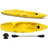 Big Mama Kayak Canoa monoposto Skippy 2.0 Expedition Big Mama Kayal - Kayak 305 cm con 1 posto adulto + 1 bambino + pagaia + seggiolino (FULL PACK) - GIALLO