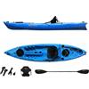 Big Mama Kayak CANOA MONOPOSTO ACQUAPRIMA BIG MAMA KAYAK 310 CM + 2 GAVONE + 3 PORTACANNE + 1 PAGAIA + 1 SEGGIOLINO (FULL PACK) - AZZURRO