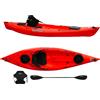 Big Mama Kayak Kayak posto singolo Privat 2.0 Big Mama Kayak canoa monoposto 295 cm + 2 gavoni + 1 pagaia+ 1 seggiolino (FULL PACK) - ROSSO