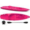 Big Mama Kayak Canoa 1 posto singolo Skippy 2.0 Big mama kayak - Kayak 305 cm con 1 posto adulto + 1 posto bambino + pagaia + seggiolino (FULL PACK) - ROSA