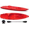 Big Mama Kayak Canoa 1 posto singolo Skippy 2.0 Big mama kayak - Kayak 305 cm con 1 posto adulto + 1 posto bambino + pagaia + seggiolino (FULL PACK) - ROSSO