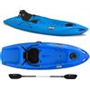 Big Mama Kayak Canoa monoposto Jolly 2.0 Big Mama Kayak 260 cm + 1 gavone + 1 pagaia + seggiolino (FULL PACK) Made in Italy - AZZURRO