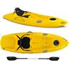 Big Mama Kayak Canoa monoposto Jolly 2.0 Big Mama Kayak 260 cm + 1 gavone + 1 pagaia + seggiolino (FULL PACK) Made in Italy - GIALLO