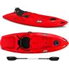 Big Mama Kayak Canoa monoposto Jolly 2.0 Big Mama Kayak 260 cm + 1 gavone + 1 pagaia + seggiolino (FULL PACK) Made in Italy - ROSSO