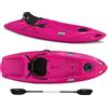 Big Mama Kayak Kayak posto singolo Jolly 2.0 Big Mama Kayak canoa 260 cm + 1 gavone + 1 pagaia + seggiolino (FULL PACK) Made in Italy - ROSA