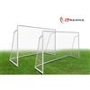 Bigamma Set di 2 porte da calcio regolamentare a tubi maggiorati da 50 mm mod. ULTRA BIG CHAMP misure regolamentari 3 x 2 metri - BIGAMMA