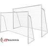 Bigamma Set di 2 porte da calcio regolamentari mod.BIG CHAMP tubi maggiorati da 45 mm - misure 3 x 2 metri - BIGAMMA