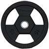 Diamond Accessori Disco Olimpico Gommato Ruvido Tri-Grip 15 kg - foro 50 mm cod. DGGD15-P linea Diamond Fitness