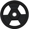 Diamond Accessori Disco Olimpico Gommato Ruvido Tri-Grip 20 kg - foro 50 mm cod. DGGD20-P linea Diamond Fitness