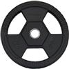 Diamond Accessori Disco Olimpico Gommato Ruvido Tri-Grip 25 kg - foro 50 mm cod. DGGD25-P linea Diamond Fitness