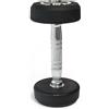 Diamond Accessori Set 8 Coppie Manubri Gommati Tondi 26-40 Kg. Pro Black Totale 528 Kg. - impugnatura ergonomica - Cod. MGTDS26-40