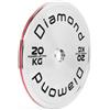 Diamond Accessori Disco Olimpico in Acciaio per Powerlifting 25 kg - Linea Diamond Fitness - Cod. DAPL-25