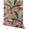 Wallpapers4Beginners Carta da parati bosco tropicale rosa
