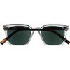 OPULIZE KOI Set di 5 Occhiali da Lettura con Lente da Sole - Rettangolare - Nero-Viola-Trasparente-Aqua - Unisex - Cerniere a Molla - RRRRS50-35CQC - +1.00