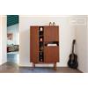 PIB Buffet alto in legno tinto noce Pillar