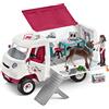 SCHLEICH VAN DELLA VETRINARIA CON PULEDRO E ACCESSORI