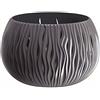 Prosperplast Bowl Plastic Sandy con deposito antracite, 16,1 (alto) x 23.8 (larghezza) x 23.8 (profondo) CMS