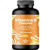 Nature Flow Vitamina B Complex - 365 Compresse - Complesso Vitamina B (B1, B2, B3, B5, B6, B7, B9, B12) con Co-Fattori Colina & Inositolo, Altamente Dosato, Vegano - Prodotto in Germania - Vitamine Gruppo B