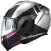 Kappa Casco Moto Modulare P/J Kappa KV55F YORK Grigio Nero Opaco F