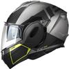 Kappa Casco Moto Modulare P/J Kappa KV55F YORK Titanio Nero Giallo