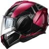 Kappa Casco Moto Modulare P/J Kappa KV55F YORK Bordeaux Nero Titan