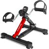 Boudech Kicker - Pedaliera per riabilitazione con display LCD, mini cyclette per braccia e gambe, resistenza regolabile
