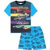 Hot Wheels Set di pigiami corti per ragazzi con auto per bambini, Blu, 3-4 Years