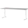 GERMANIA DIE MÖBELMACHER Germania Scrivania 7912-617, in cachemire e bianco, regolabile in altezza, 180 x 91 x 80 cm (LxAxP)